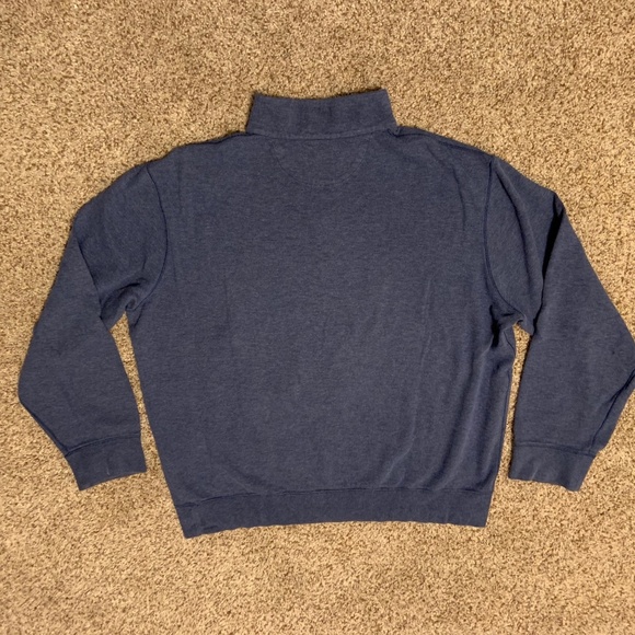 Polo Ralph Lauren SOFT Mens L Performance Sweater 1/4 quarter zip Blue Heather - Picture 6 of 9